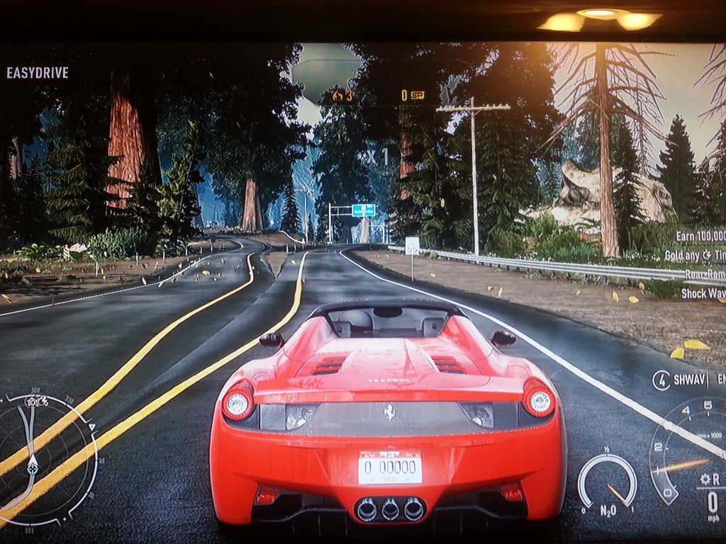 Ferrari on the open road